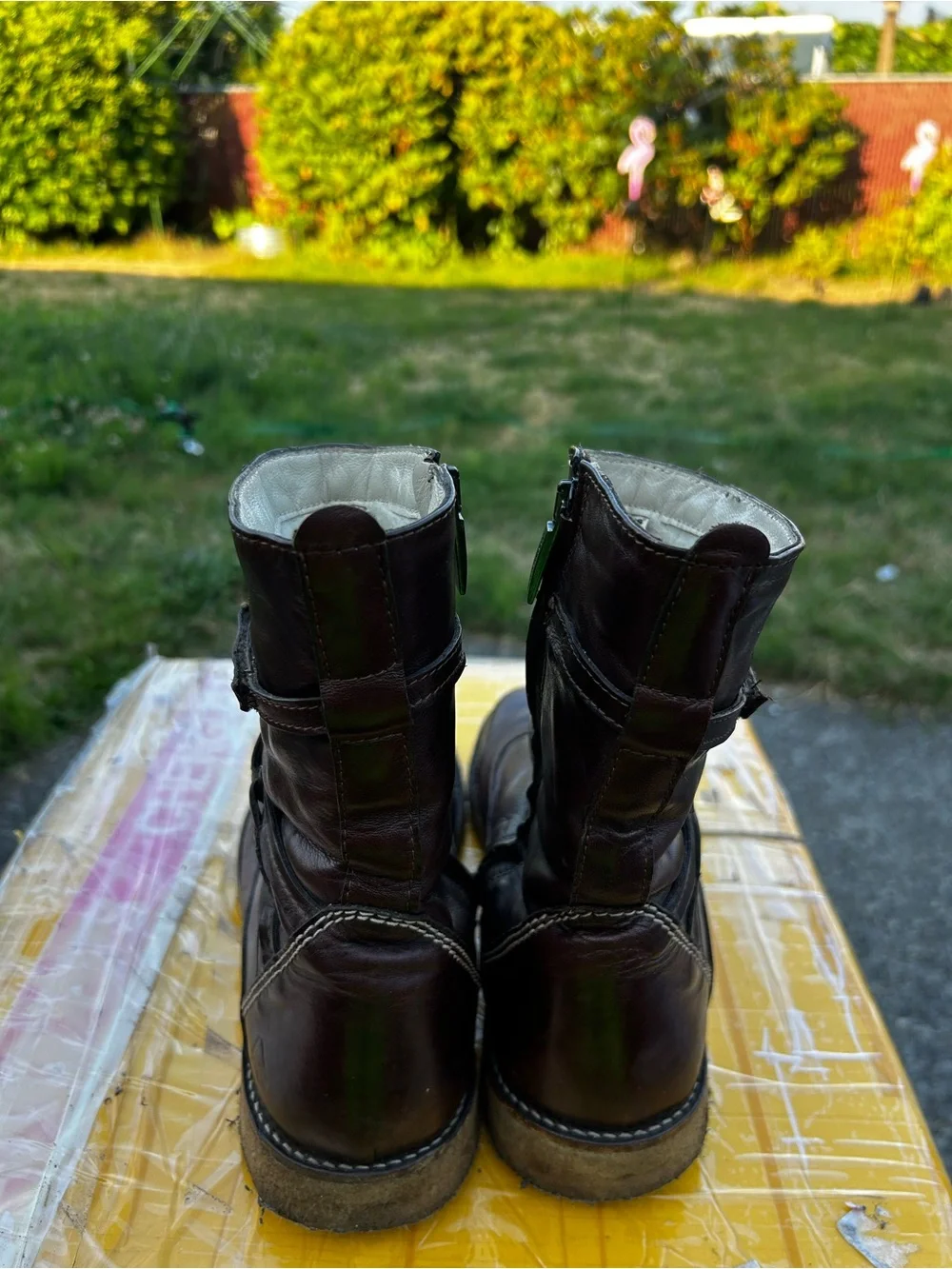 Angulus by Nilo  Women’s Brown Leather Full Zip Boots Size 39X